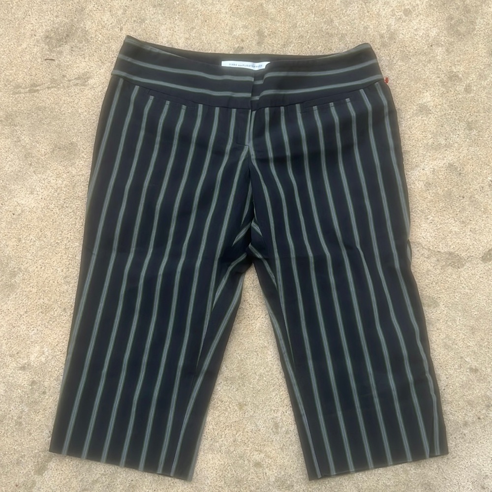 Diane vonFurstenberg Aisha Striped Bermuda Shorts Women's Size 6